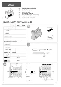 Notice HAGER HZ092 Coupe-circuits