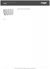 Notice HAGER HZ095 Coupe-circuits