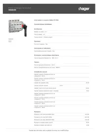 Notice HAGER HA964N Coupe-circuits