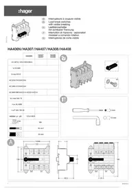 Notice HAGER HA406N Coupe-circuits