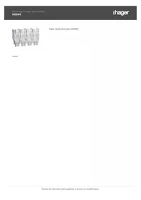 Notice HAGER HZ094 Coupe-circuits