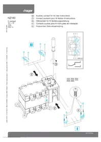 Notice HAGER HZ160 Coupe-circuits