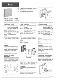 Notice HAGER 25805 Thermostat
