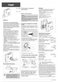 Notice HAGER 25513 Domotique