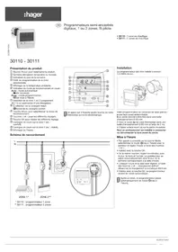 Notice HAGER 30111 Chargeur de batterie