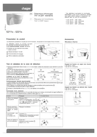 Notice HAGER 52110 Détecteur de mouvement
