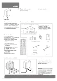 Notice HAGER EK086 Prise électrique