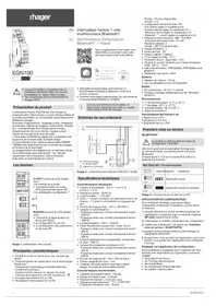 Notice HAGER EGK101 Commutateur horaire numérique