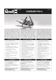 Notice Revell CORSAIR F4U-4 Maquettisme