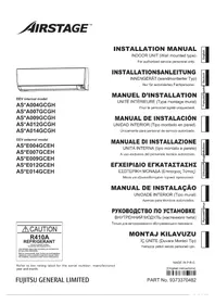 Notice FUJITSU AIRSTAGE ASYA014GCGH Climatisation