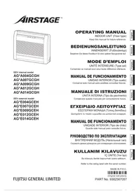 Notice FUJITSU AIRSTAGE AGYA014GCGH Climatisation