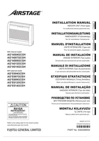 Notice FUJITSU AIRSTAGE AGYA007GCGH Climatisation