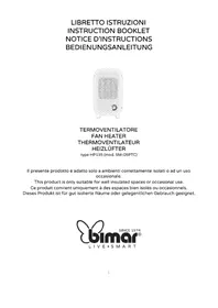 Notice Bimar HP135 Heating