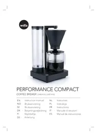 Notice WILFA PERFORMANCE COMPACT CM8B-A100 Kaffemaskine