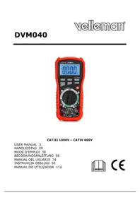 Notice VELLEMAN DVM040 Multimètre