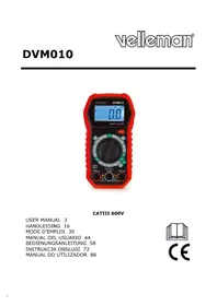 Notice VELLEMAN DVM010 Multimètre