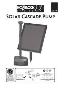 Notice HOZELOCK SOLAR CASCADE PUMP 3538 Pompe