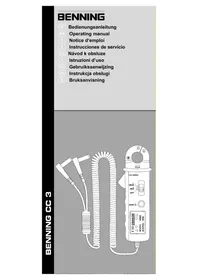 Notice BENNING CC 3 équipements de mesure