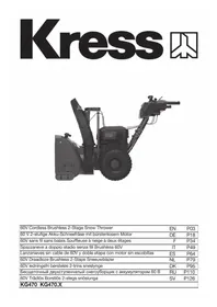 Notice KRESS KG470.9 Souffleur à neige