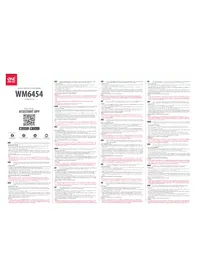 Notice ONE FOR ALL WM6454 Support mural