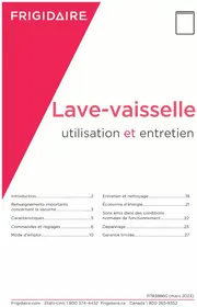 Notice FRIGIDAIRE GDSH4715AF Machine à laver