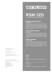 Notice Reloop RSM-120 Microphone