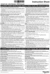 Notice SCHNEIDER HRCPDG42R équipements de mesure