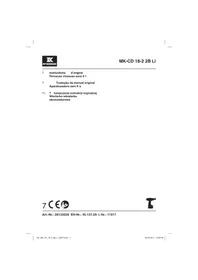 Notice McKenzie MK-CD 18-2 2B LI Perceuse