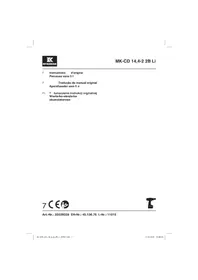 Notice McKenzie MK-CD 14 4-2 2B LI Perceuse