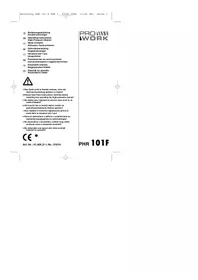 Notice Prowork PHR 101F Nettoyeur haute pressio