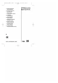 Notice Prowork PBK 35 Scie