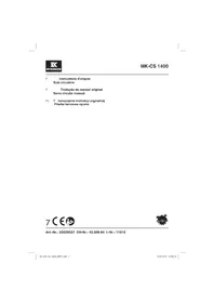 Notice McKenzie MK-CS 1400 Scie