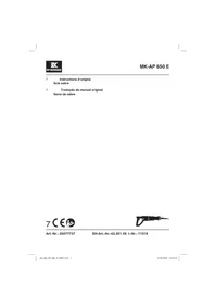 Notice McKenzie MK-AP 650 E Scie