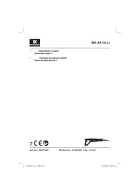 Notice McKenzie MK-AP 18 LI Scie