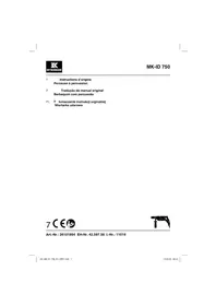 Notice McKenzie MK-ID 750 Perceuse