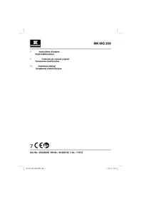 Notice McKenzie MK-MG 200 Outils multifonctions