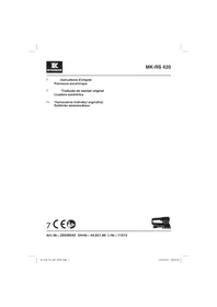 Notice McKenzie MK-RS 420 Ponceuse