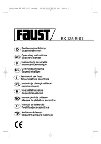 Notice Faust EX 125 E-01 Ponceuse