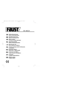 Notice Faust VS 180-01 Ponceuse