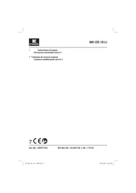 Notice McKenzie MK-OS 18 LI Ponceuse