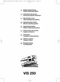 Notice Faust VIS 250 Ponceuse
