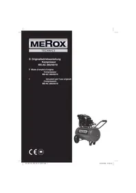 Notice Merox MX-AC 260/50/10 Compresseur