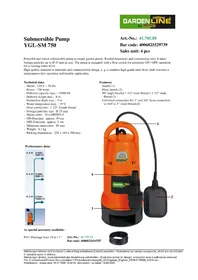 Notice Yellow Garden Line YGL-SM 750 Scie