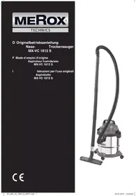 Notice Merox MX-VC 1812 S Aspirateur