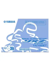 Notice YAMAHA YXZ1000R SS (2024) ATV