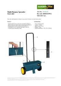 Notice Yellow Garden Line YGL 452 Non catégorisé