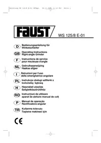 Notice Faust WS 125/8 E-01 Broyeur
