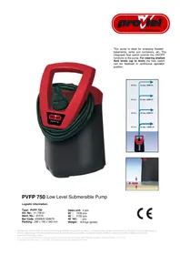 Notice Proviel PVFP 750 Pompe à eau