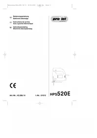 Notice Proviel HPS 520 E Scie