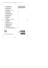 Notice Prowork PFS 920 NIRO Trancheuse
